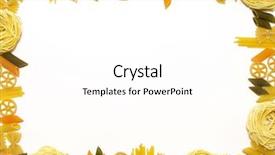  Presentation with noodles - Amazing slides having colorful noodles - frame backdrop and a white colored foreground