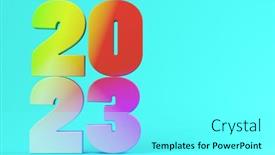  Presentation with numbers - Presentation enhanced with colorful-numbers-2023 background and a cyan colored foreground