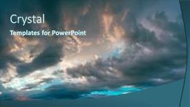  Presentation with america - Audience pleasing presentation theme consisting of colorful-of-a-summer-sunset backdrop and a ocean colored foreground