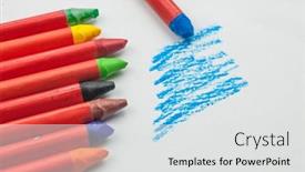  Presentation with pastel - PPT layouts with colorful-of-oil-pastel-chalk background and a light gray colored foreground