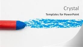  Presentation with pastel - Audience pleasing theme consisting of colorful-of-pastel-chalk-pencil backdrop and a white colored foreground