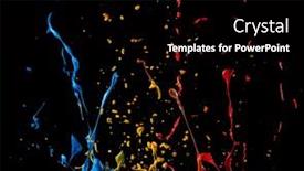  Presentation with splashing - Beautiful slides featuring colorful-paint-splashing-isolated backdrop and a black colored foreground
