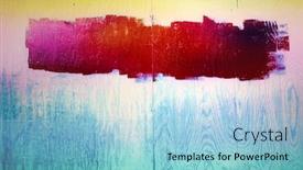  Presentation with wall paint - Slide deck consisting of colorful-paint-strokes-on-pieces background and a light blue colored foreground