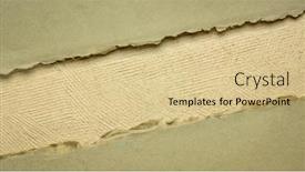  Presentation with cotton - Presentation theme featuring colorful-paper-abstract-in-brown background and a lemonade colored foreground