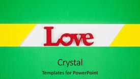  Presentation with valentines day - Cool new presentation with colorful paper background with word backdrop and a shamrock green colored foreground