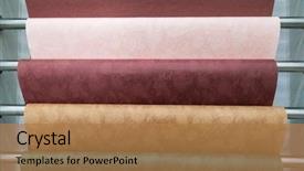  Presentation with hang - PPT layouts with colorful paper sheet hang background and a coral colored foreground