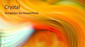  Presentation with paper quilling colorful paper flowers - Slide deck with colorful paper strips in motion background and a gold colored foreground