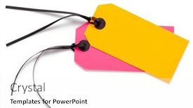  Presentation with price - Presentation design with colorful-paper-tag-price-isolated background and a white colored foreground