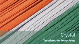  Presentation with independence day - Slides having colorful papers representing india background and a ocean colored foreground