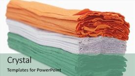  Presentation with india flag - PPT theme with terrifying - little goslings are together background and a gray colored foreground