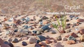  Presentation with island - Slide set enhanced with colorful-pebbles-on-a-prince background and a coral colored foreground