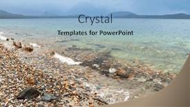  Presentation with new zealand - PPT layouts with colorful-pebbles-on-the-shore background and a light blue colored foreground