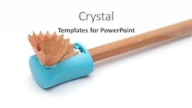  Presentation with notebook paper - Presentation having colorful pencils on brown packing paper background carton notebook background and a white colored foreground