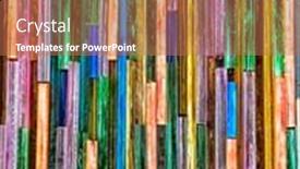  Presentation with stained glass - Cool new slides with colorful-pieces-of-stained-glass backdrop and a coral colored foreground