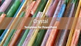  Presentation with stained glass - Presentation featuring colorful-pieces-of-stained-glass background and a coral colored foreground