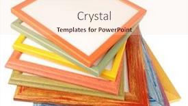  Presentation with framework - Audience pleasing slides consisting of colorful-pile-of-picture-frames backdrop and a lemonade colored foreground