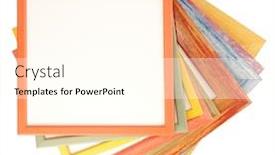  Presentation with framework - Slides enhanced with colorful-pile-of-picture-frames background and a cream colored foreground