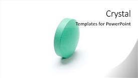  Presentation with white and green - Beautiful presentation theme featuring colorful pills - green pill isolated on white backdrop and a white colored foreground