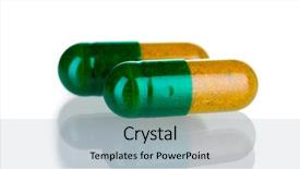  Presentation with capsules - Slides featuring colorful pills - medical capsules isolated on white background and a light gray colored foreground