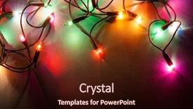  Presentation with green lights - Audience pleasing presentation consisting of green and blue holiday lights backdrop and a wine colored foreground