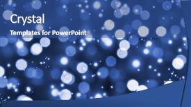  Presentation with blue lights - Presentation theme with colorful plan - blue lights background and a ocean colored foreground