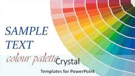  Presentation with color - Slides enhanced with colorful plan - color guide for selection isolated background and a cool aqua colored foreground