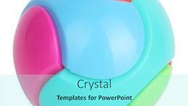  Presentation with plastic - Theme with colorful-plastic-ball-isolated background and a arctic colored foreground