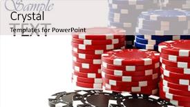  Presentation with set of poker chip - Amazing presentation having texas holdem - colorful poker chips on white backdrop and a light gray colored foreground