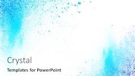  Presentation with abstract color powder explosion - PPT theme consisting of colorful-powder-explosion-on-white background and a white colored foreground