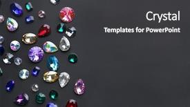  Presentation with stones - Audience pleasing slide deck consisting of colorful precious stones for jewellery backdrop and a dark gray colored foreground