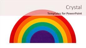  Presentation with lgbtq - Audience pleasing slides consisting of colorful-rainbow-made-of-paper backdrop and a lemonade colored foreground