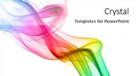  Presentation with smoke - Slide deck featuring colorful rainbow smoke background and a white colored foreground