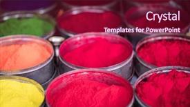  Presentation with drugs cocaine drug powder - Audience pleasing PPT layouts consisting of colorful rangoli powder in bowls backdrop and a violet colored foreground