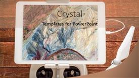  Presentation with moab - Colorful PPT layouts enhanced with mounted on a drone radio backdrop and a coral colored foreground