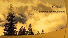  Presentation with moon - Colorful PPT theme enhanced with colorful-scenic-landscape-of-moon backdrop and a gold colored foreground