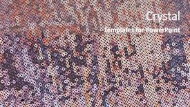  Presentation with texture - Amazing presentation theme having colorful sequined texture backdrop and a coral colored foreground