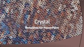  Presentation with texture - Amazing PPT theme having colorful sequined texture backdrop and a violet colored foreground