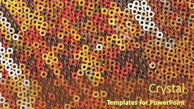  Presentation with texture - Beautiful PPT layouts featuring colorful sequined texture backdrop and a tawny brown colored foreground