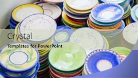  Presentation with italy - Slides consisting of colorful-small-dishes-in-ceramic background and a  colored foreground