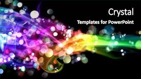  Presentation with smoke - Slide deck featuring colorful smoke and lights background and a black colored foreground