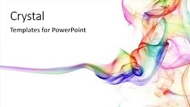  Presentation with smoke - Cool new presentation theme with colorful smoke backdrop and a white colored foreground