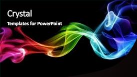  Presentation with smoke - PPT layouts enhanced with colorful smoke background and a black colored foreground