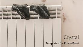  Presentation with socks - Audience pleasing slide deck consisting of colorful socks are being dry on the radiator backdrop and a soft green colored foreground