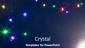  Presentation with sparkling lights - Beautiful slides featuring colorful-sparkling-christmas-lights-background backdrop and a navy blue colored foreground