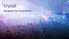  Presentation with stage lights - Beautiful PPT theme featuring colorful stage lights - christmas backdrop and a  colored foreground