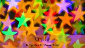  Presentation with illumination - Presentation with colorful-stars-illumination-for-holiday background and a gold colored foreground
