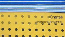  Presentation with red stripe - Presentation design featuring colorful stripe border red polka background and a  colored foreground