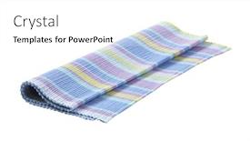  Presentation with woven - Slides enhanced with colorful-striped-ribbed-woven-cotton background and a white colored foreground