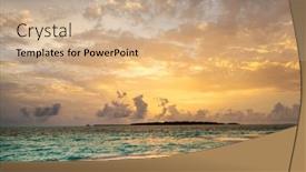  Presentation with island sunset - 