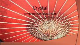  Presentation with bamboo paper - Colorful PPT layouts enhanced with colorful sunshades - myanmar traditional paper umbrella backdrop and a red colored foreground